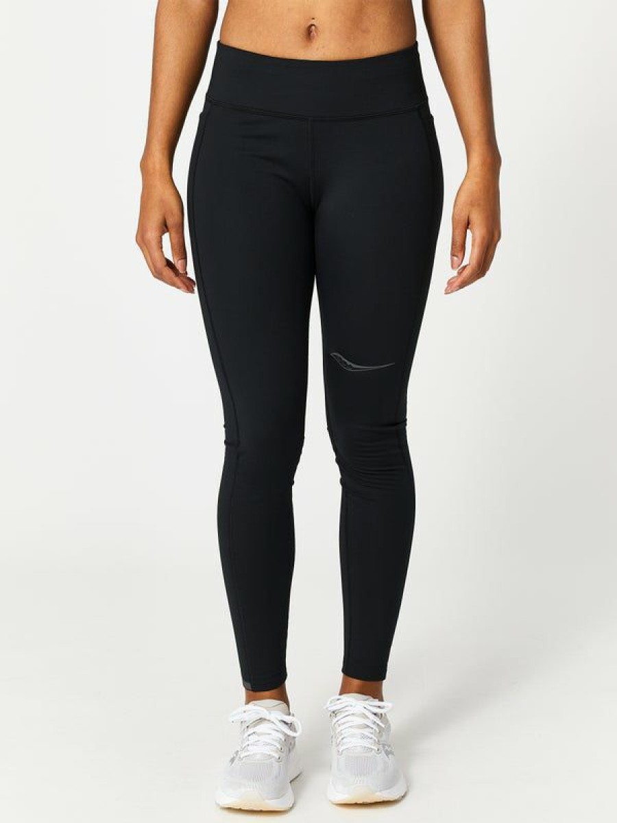 Capris Tights & Pants * | Saucony Women'S Core Solstice Tight Black Wholesale