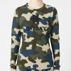 Long Sleeve Hoodies & Zips * | Saysky Women'S Camo Blaze Long Sleeve Woodland Camo Lower Price