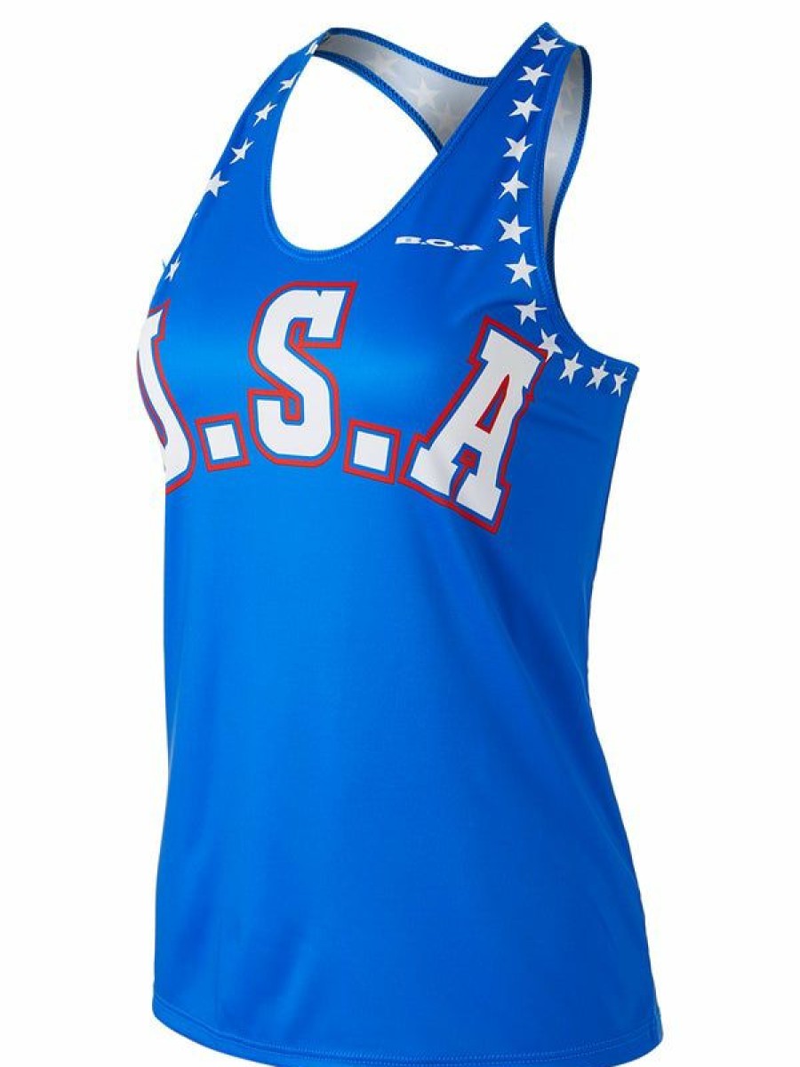 Tanks And Singlets * | Boa Women'S Printed Singlet Usa 2020 Lower Price