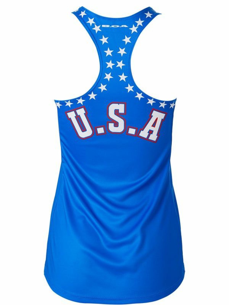 Tanks And Singlets * | Boa Women'S Printed Singlet Usa 2020 Lower Price