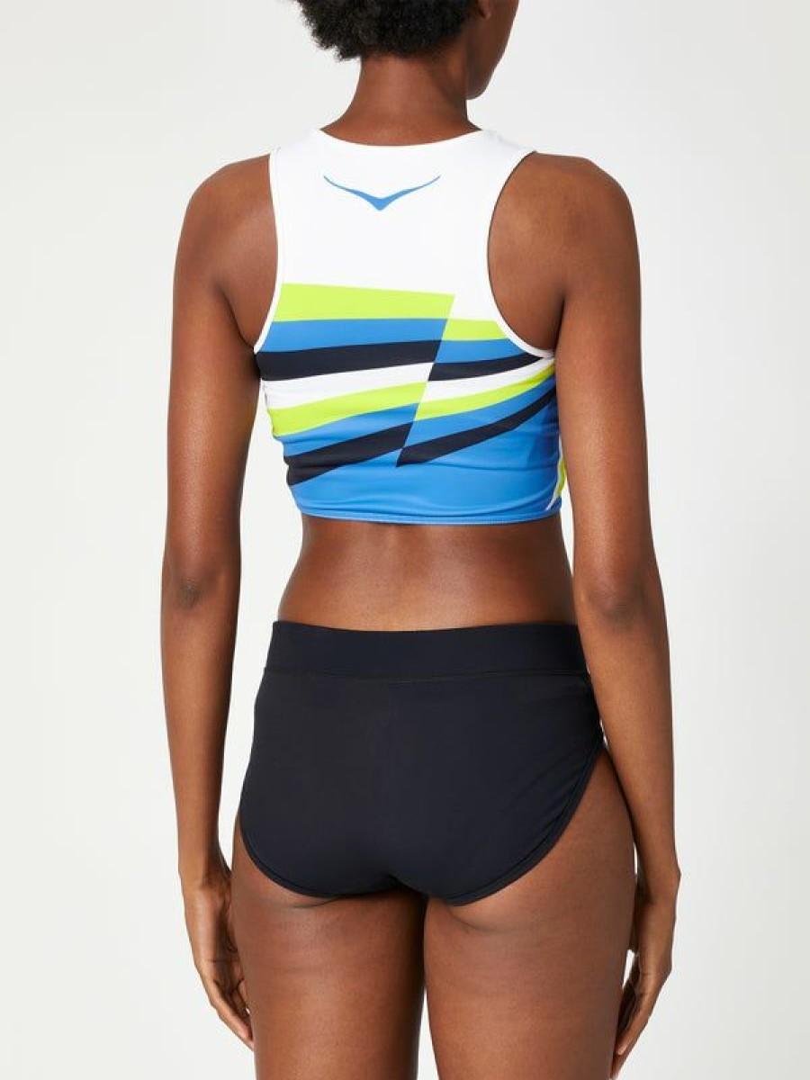 Tanks And Singlets * | Hoka Women'S Spring Race Crop Top Hoka Classical