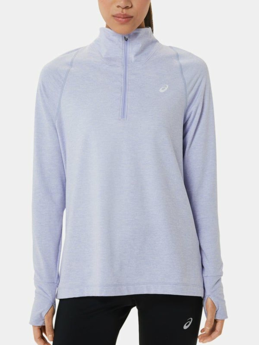 Long Sleeve Hoodies & Zips * | Asics Women'S Fall Thermopolis Half Zip Fire Sale