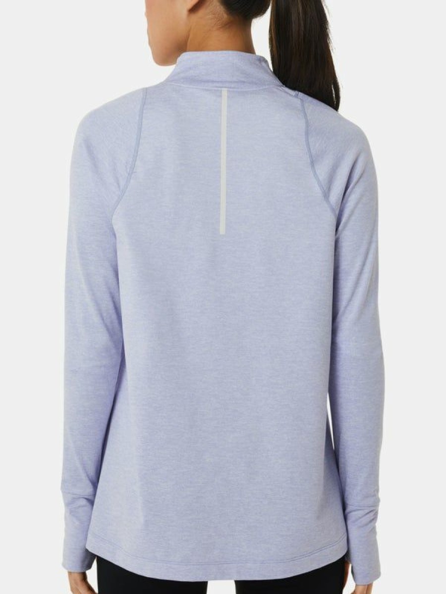 Long Sleeve Hoodies & Zips * | Asics Women'S Fall Thermopolis Half Zip Fire Sale