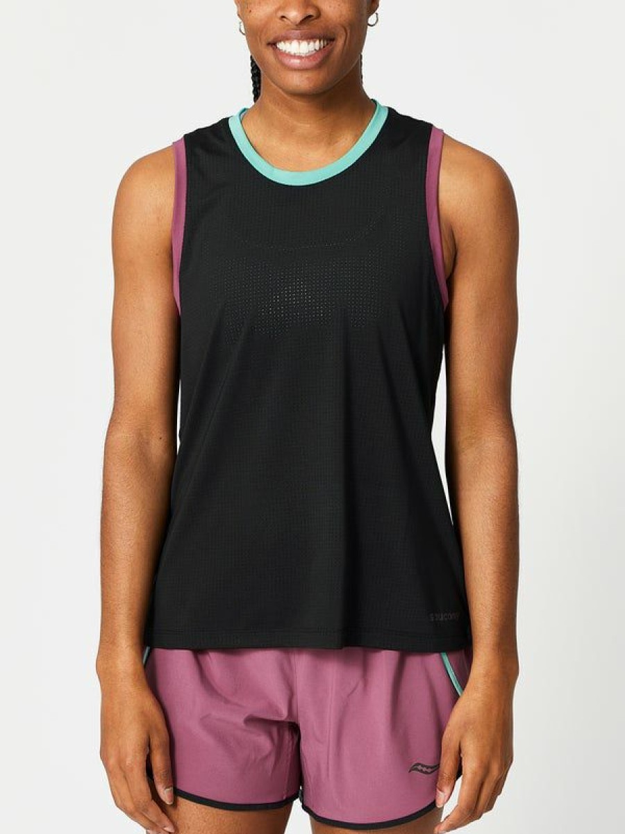 Tanks And Singlets * | Saucony Women'S Spring Dash Tank Best Sellers