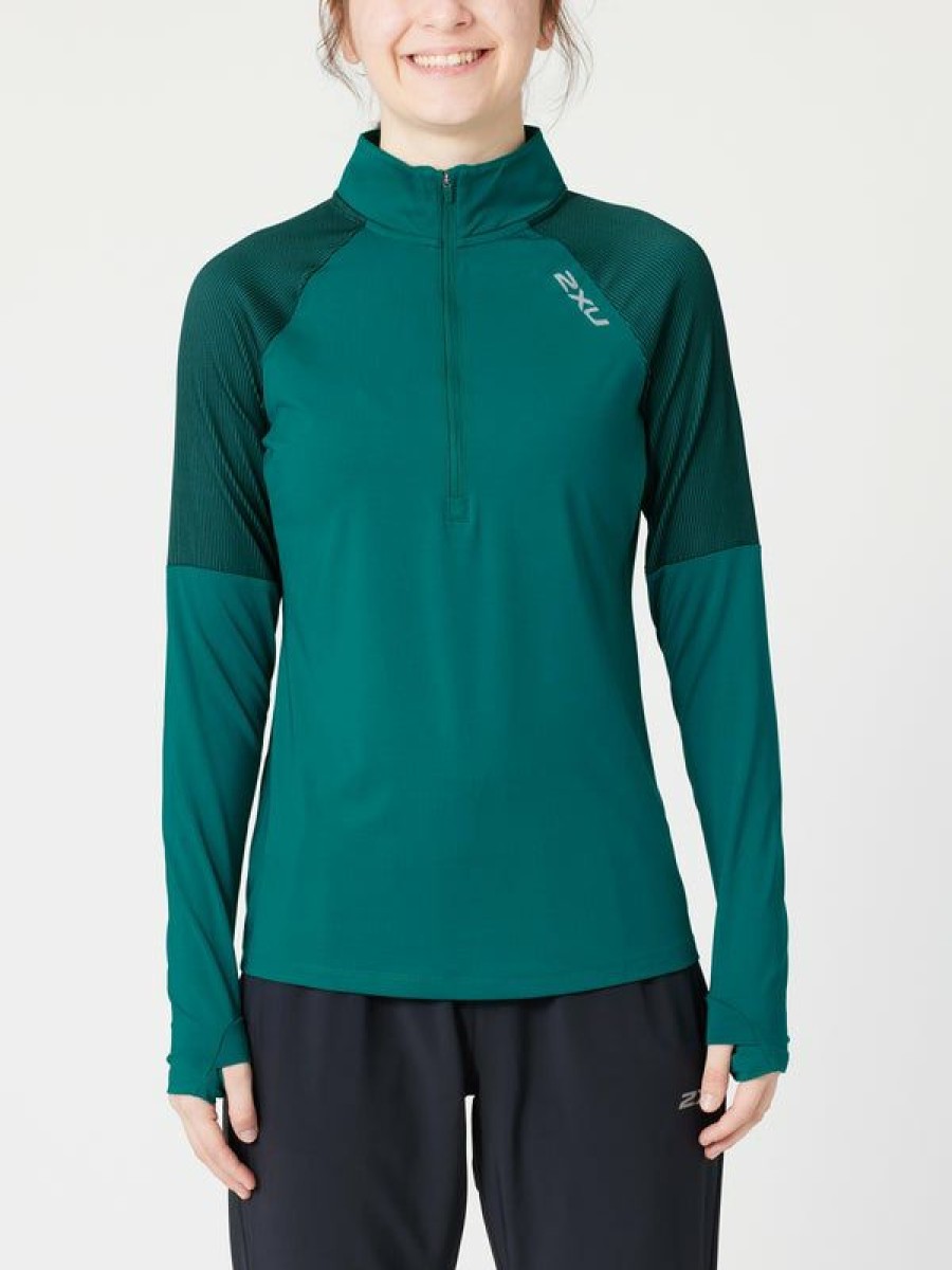 Long Sleeve Hoodies & Zips * | 2Xu Women'S Fall Light Speed 1/2 Zip Special