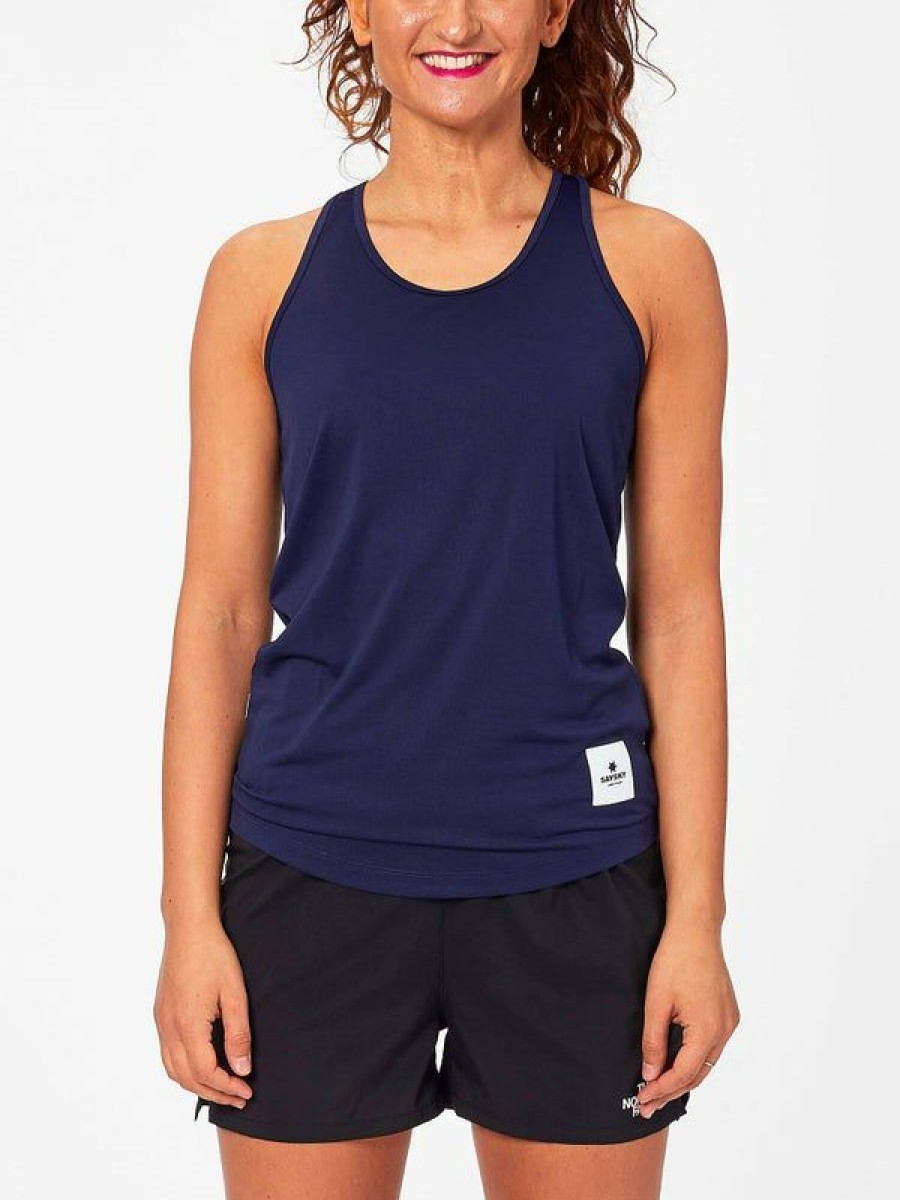 Tanks And Singlets * | Saysky Women'S Clean Combat Singlet Maritime Blue Crazy Deals