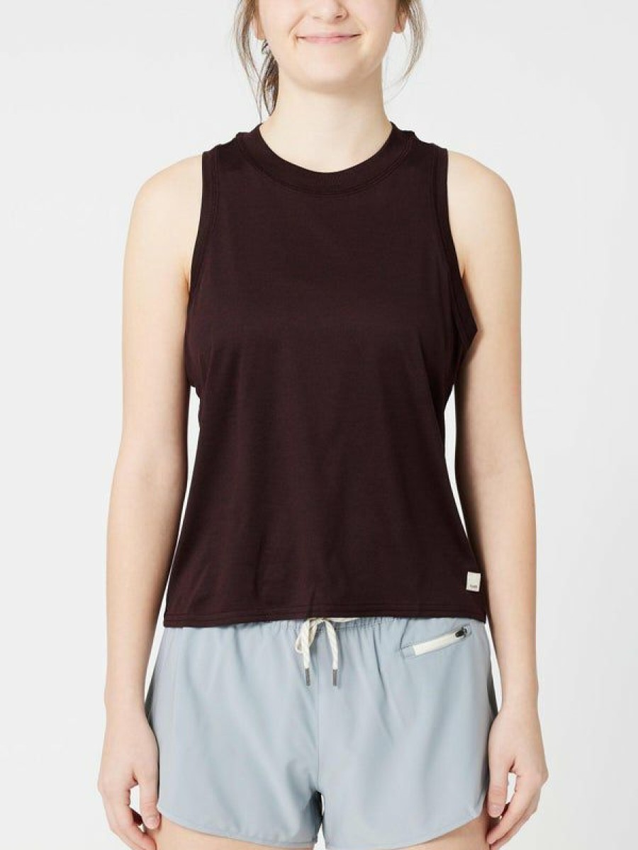 Tanks And Singlets * | Vuori Women'S Energy Top Ruby Heather High Quality