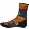 Socks * | Smartwool Women'S Run Print Crew Socks Acorn Sells Cheap