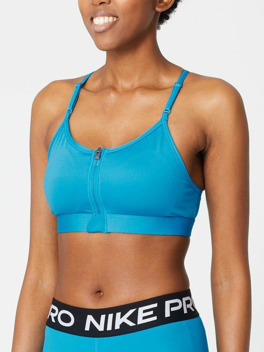 Running Sports Bras * | Nike Women'S Summer Dri-Fit Indy Zip Front Bra Discount Online