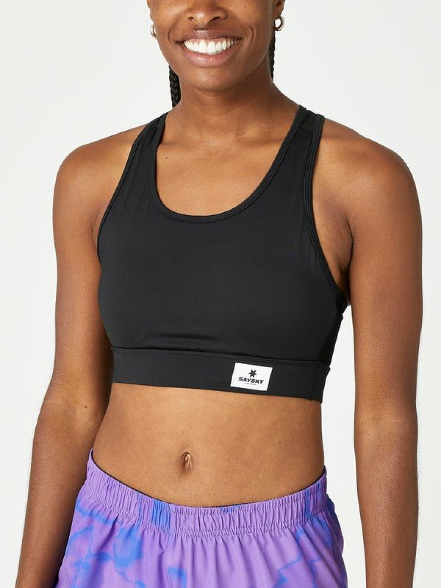 Running Sports Bras * | Saysky Eco Combat Sports Bra Black Wholesale