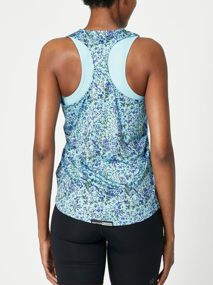 Tanks And Singlets * | Rabbit Women'S Mother Runner Steady State Tank Floral Sells Cheap