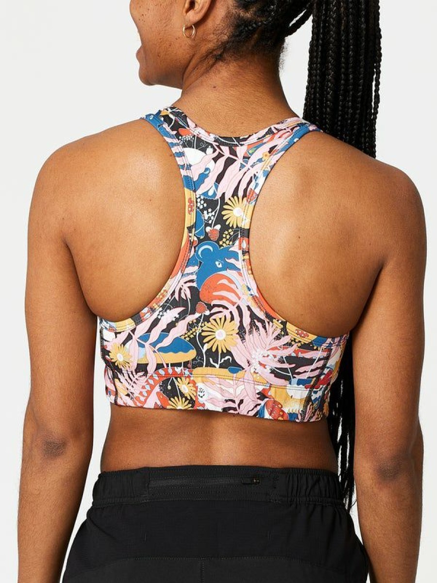 Running Sports Bras * | The North Face Spring Printed Midline Bra High Quality