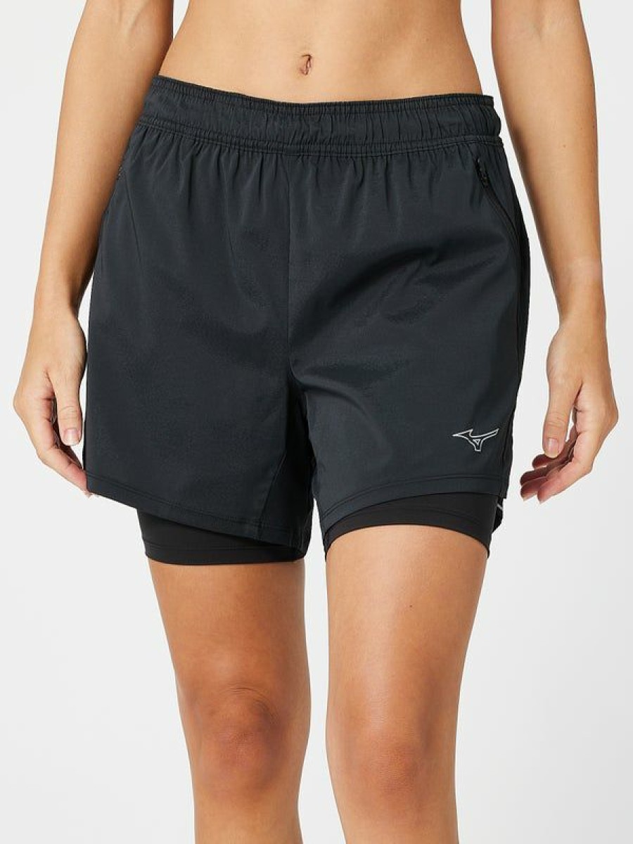 Shorts & Skirts * | Mizuno Women'S Core Alpha Eco 5 2In1 Short Promotions