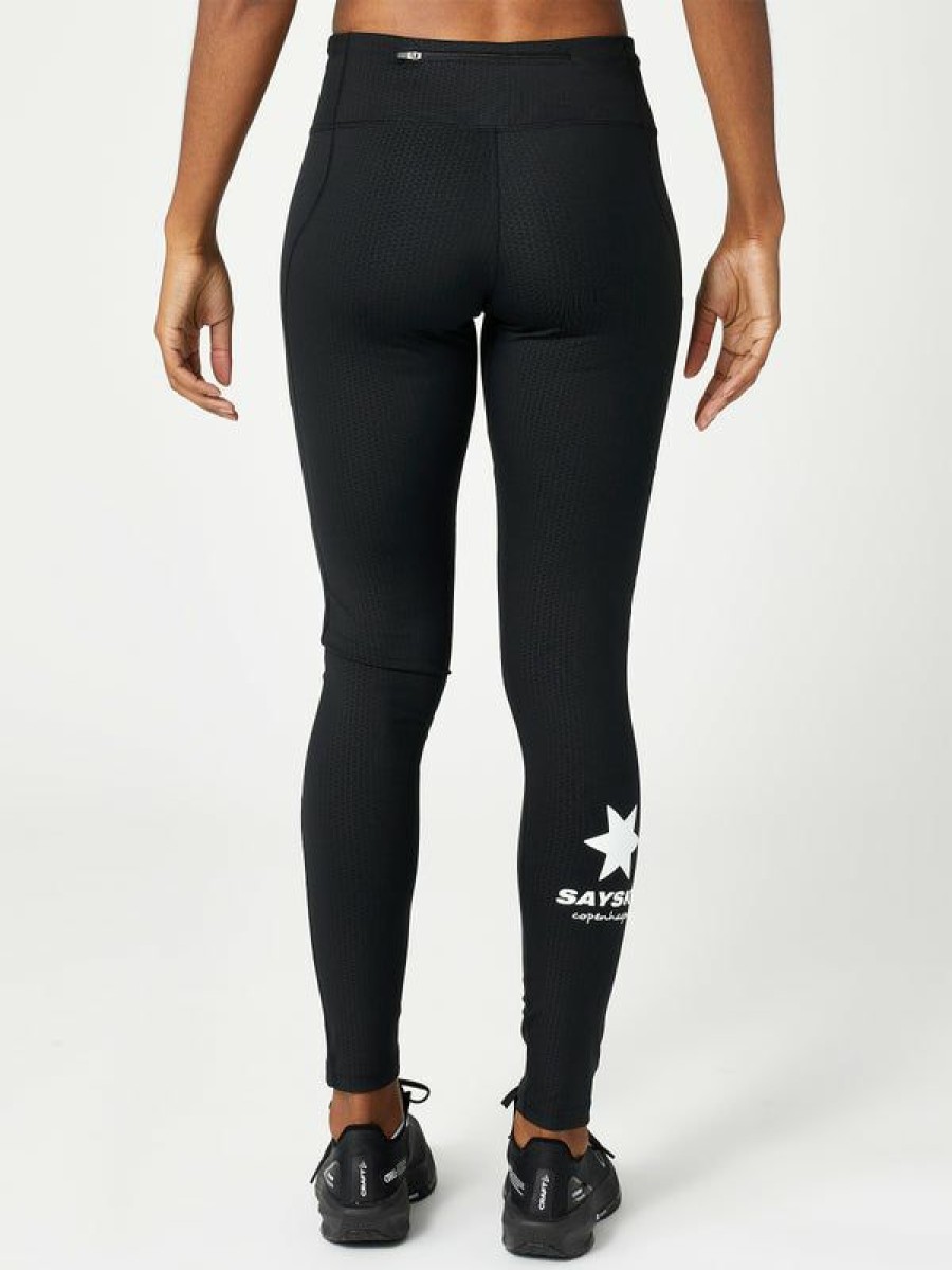 Capris Tights & Pants * | Saysky Women'S Eco Combat Tights Black Fire Sale