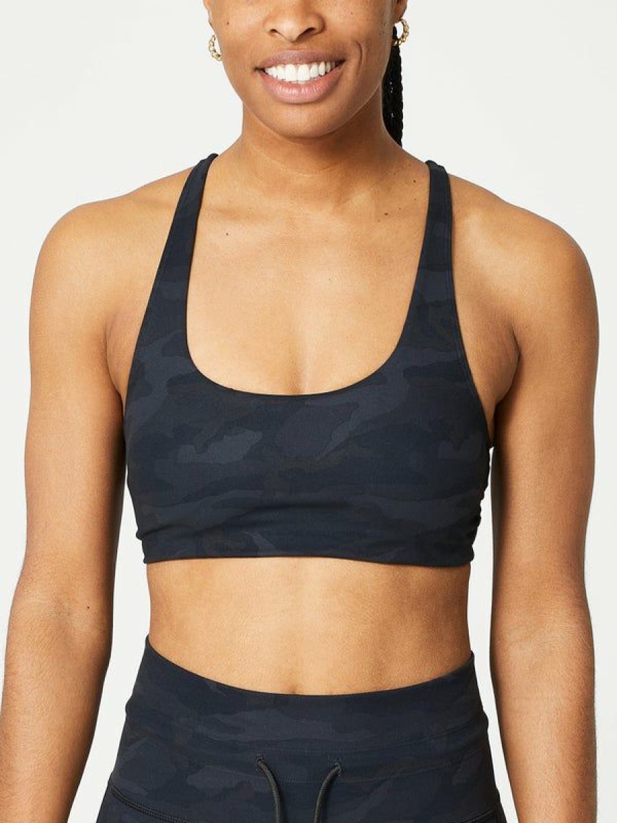 Running Sports Bras * | Vuori Yosemite Bra Black Camo Discount Online