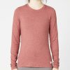 Long Sleeve Hoodies & Zips * | Vuori Women'S Lux Crew Long Sleeve Rosewood Heather Crazy Deals