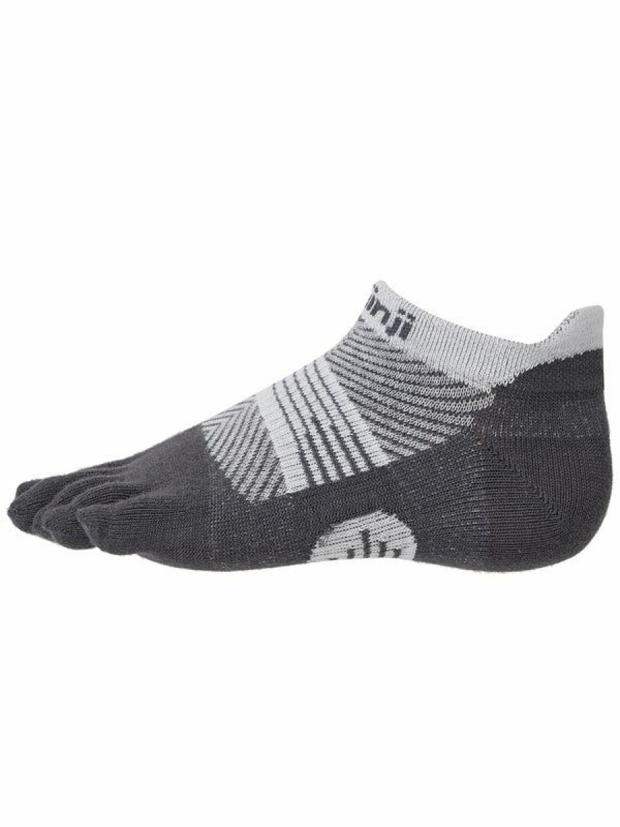 Socks * | Injinji Women'S Run Lightweight No-Show Toesocks Gra Lower Price