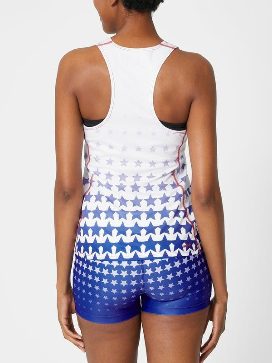 Tanks And Singlets * | New Balance Women'S Independence Day Nspire Str Singlet Best Sellers