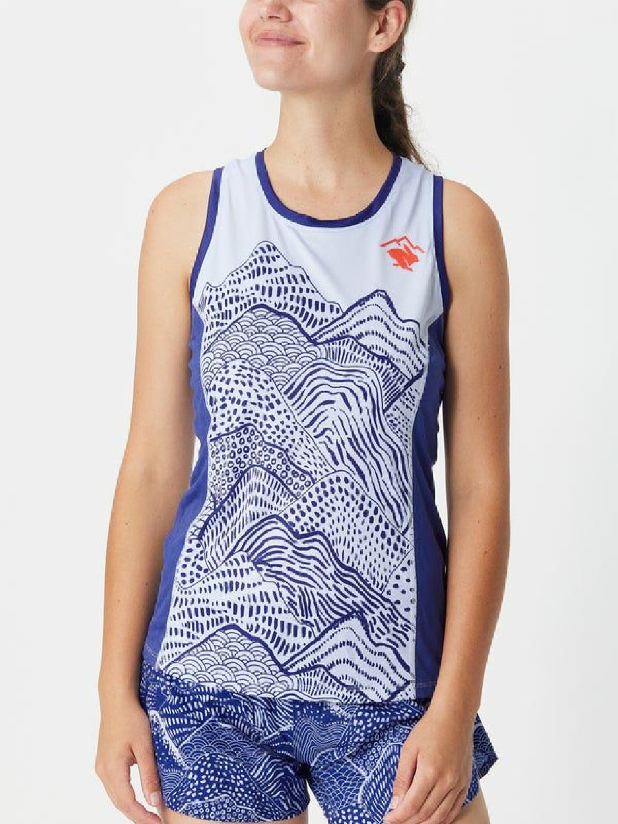 Tanks And Singlets * | Rabbit Women'S Flash Tank Artic Ice Cheaper