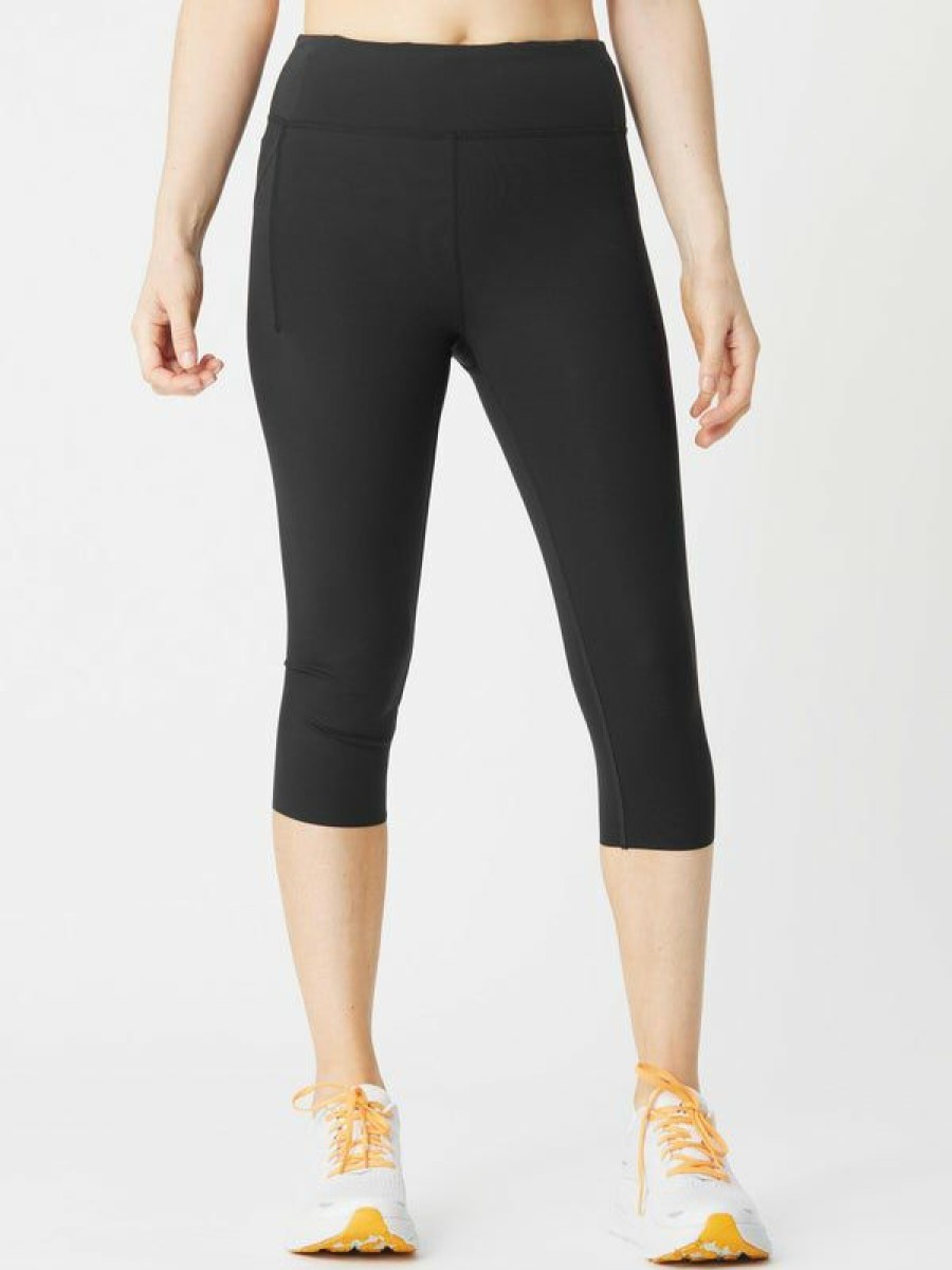 Capris Tights & Pants * | Rabbit Women'S Core Speed Capris Black With Discount