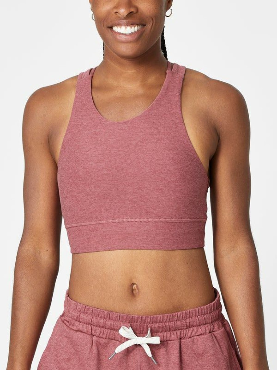 Running Sports Bras * | Vuori Elevation Bra Desert Rose Heather Best Sellers