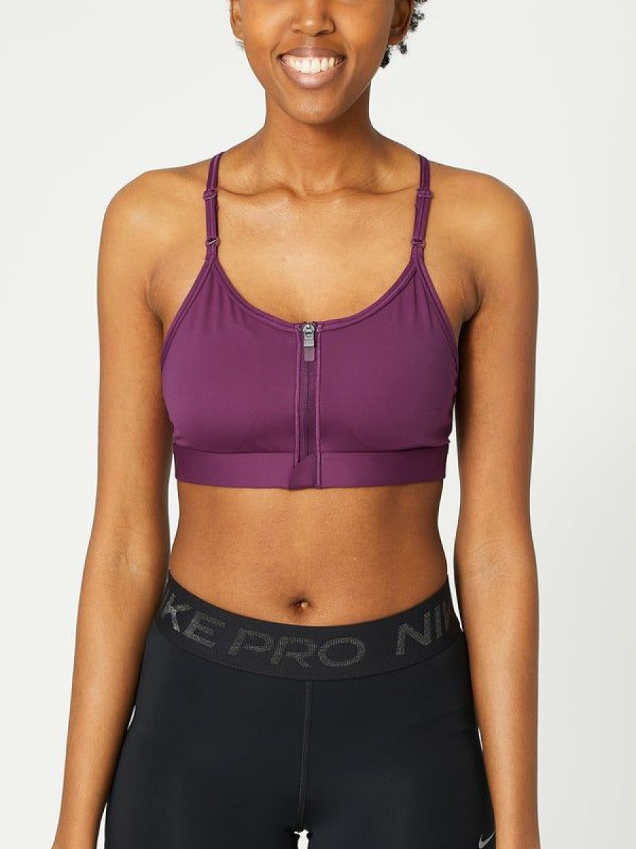 Running Sports Bras * | Nike Spring Dri-Fit Indy Zip Front Bra Sells Cheap