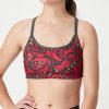 Running Sports Bras * | Boa Printed Sensor Strappy Bra Tribal Red Classical