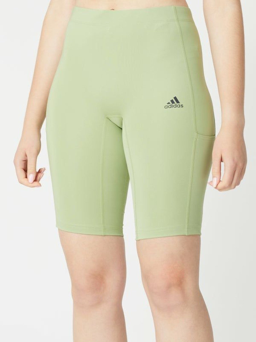 Shorts & Skirts * | Adidas Women'S Summer Run Fast Bike Tight Lime Shoping