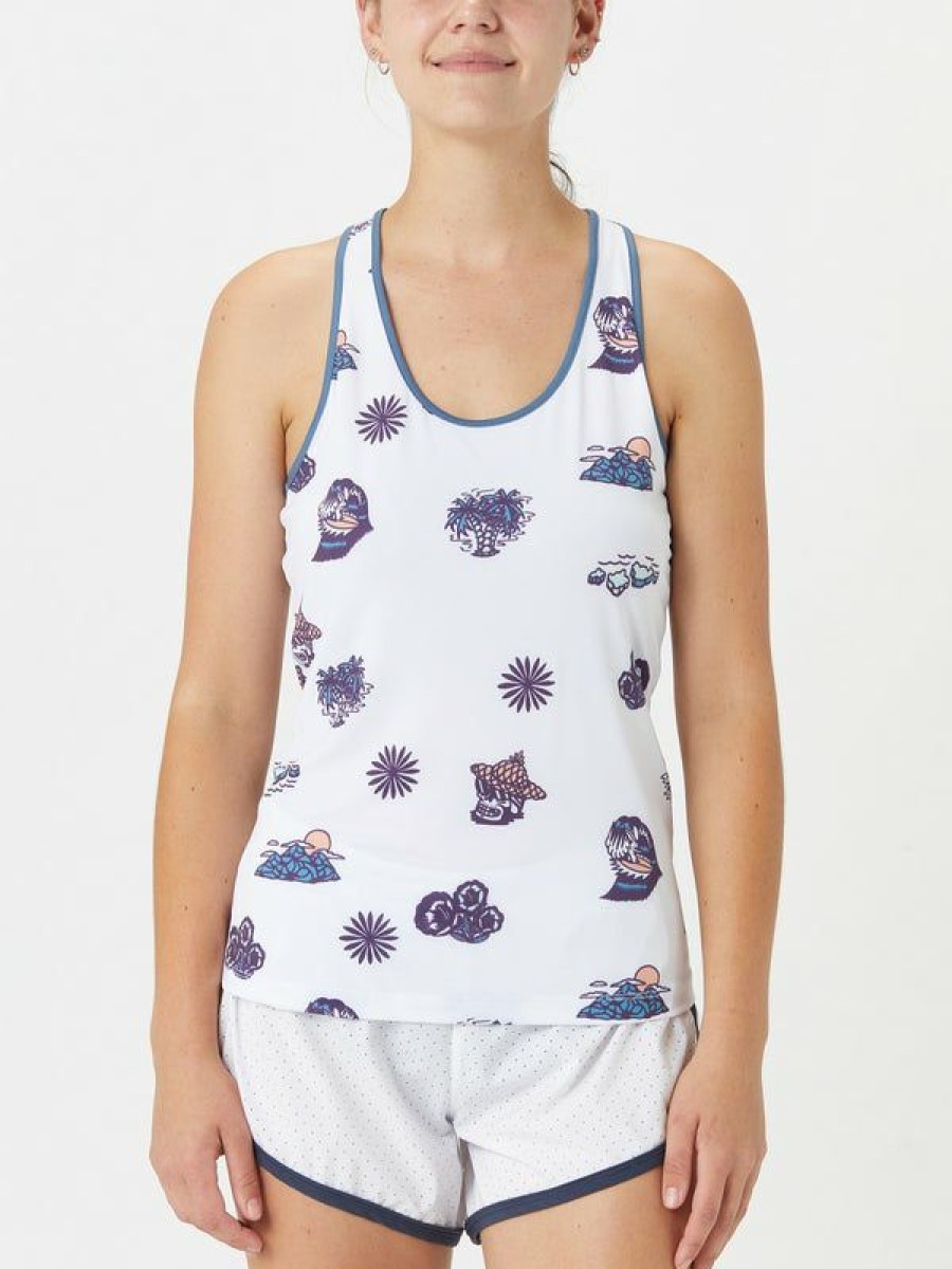 Tanks And Singlets * | Rabbit Women'S Artist Ez Tank White Discount Online