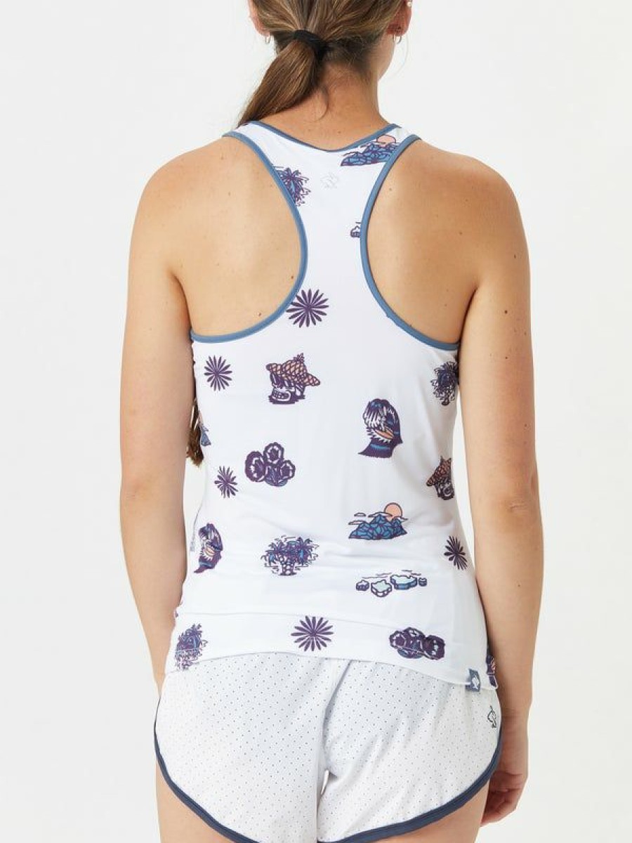 Tanks And Singlets * | Rabbit Women'S Artist Ez Tank White Discount Online