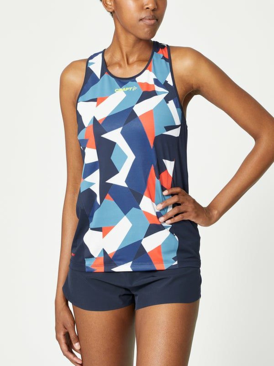 Tanks And Singlets * | Craft Women'S Pro Dazzle Camo Singlet Cheaper