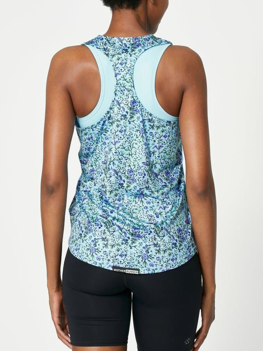 Tanks And Singlets * | Rabbit Women'S Mother Runner Steady State Tank Floral Promotions