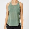 Tanks And Singlets * | Patagonia Women'S Core Capilene Cool Trail Tank Hem Grn Quick Delivery