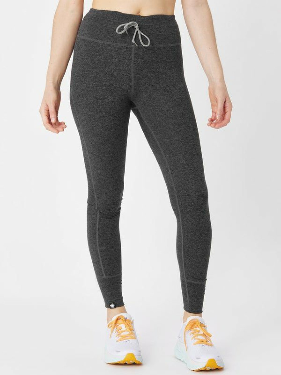 Capris Tights & Pants * | Rabbit Women'S Core Ez High Rise Tight Black Charcoal Clearance Sale