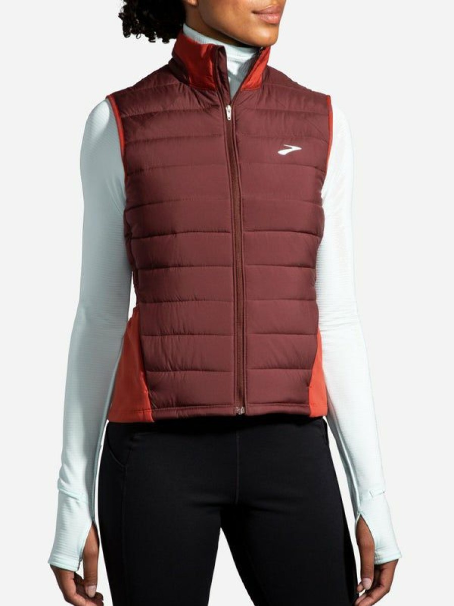 Jackets & Vests * | Brooks Women'S Fall Shield Hybrid Vest 2.0 Promotions