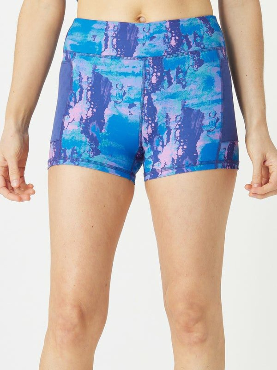 Shorts & Skirts * | Rabbit Women'S Leggy 2.5 Boy Short Navy Purple Best Sellers