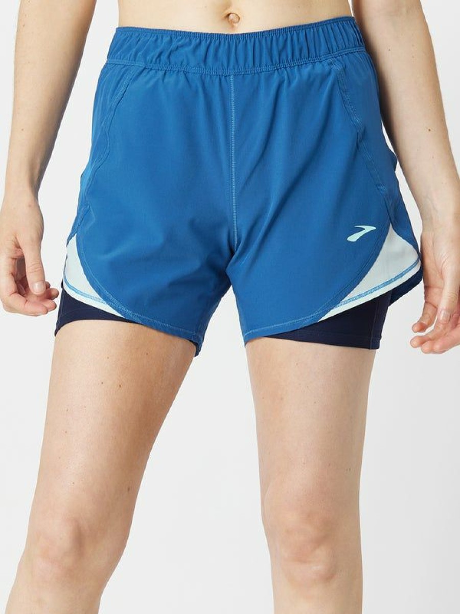 Shorts & Skirts * | Brooks Women'S Fall Chaser 5 2In1 Short With Discount