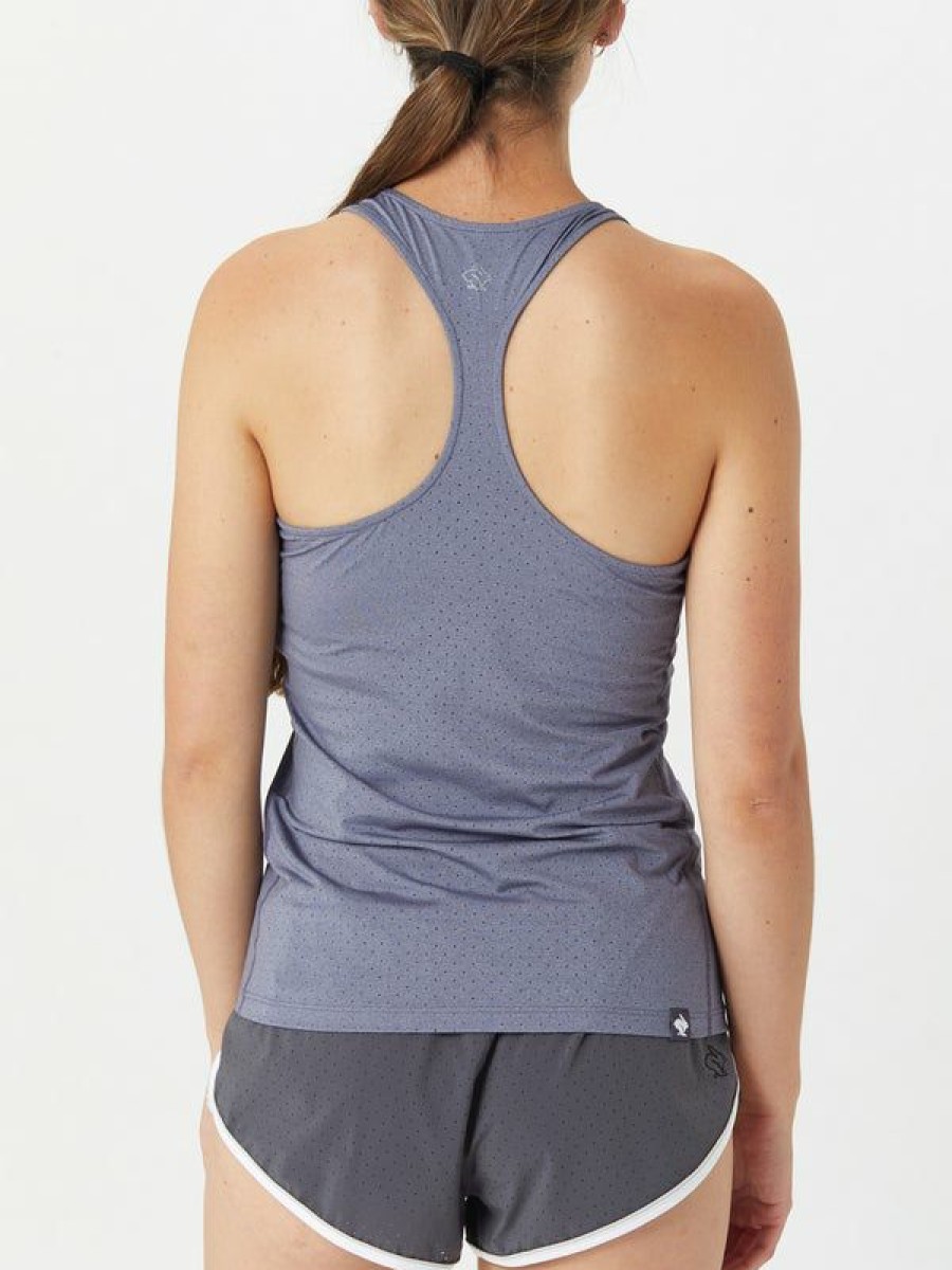 Tanks And Singlets * | Rabbit Women'S Racy Tank Graystone Crazy Deals