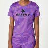 Short Sleeve Shirts * | Saysky Women'S Classic Combat Short Sleeve Purple Toxic Wholesale