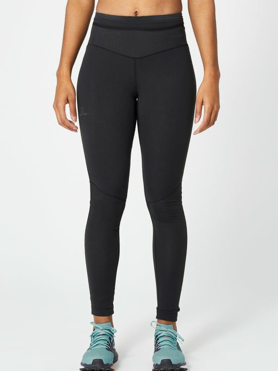 Capris Tights & Pants * | Salomon Women'S Xa Warm Tight Black Sales