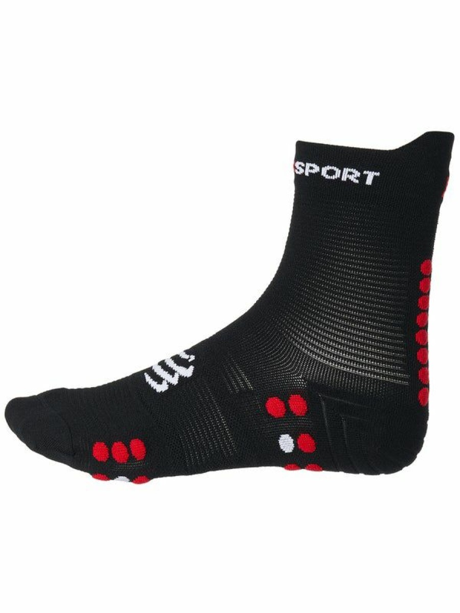 Socks * | Compressport Pro Racing V4.0 Run High Cut Socks Bk/Rd Sales