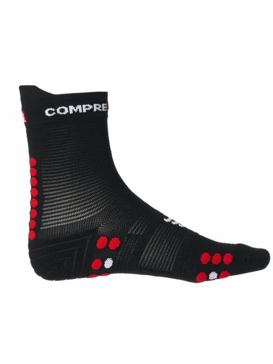 Socks * | Compressport Pro Racing V4.0 Run High Cut Socks Bk/Rd Sales