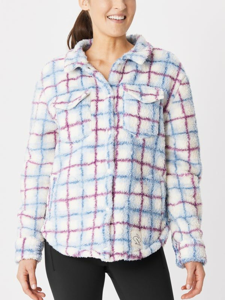 Jackets & Vests * | Rabbit Women'S Holiday Fleece Of Mind Button Sugar Sw P Fire Sale