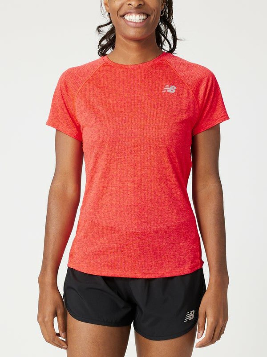 Short Sleeve Shirts * | New Balance Women'S Fall Impact Run Short Sleeve Best Sellers