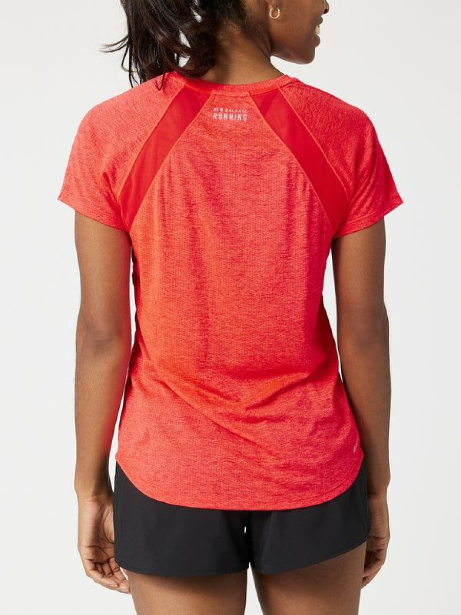 Short Sleeve Shirts * | New Balance Women'S Fall Impact Run Short Sleeve Best Sellers