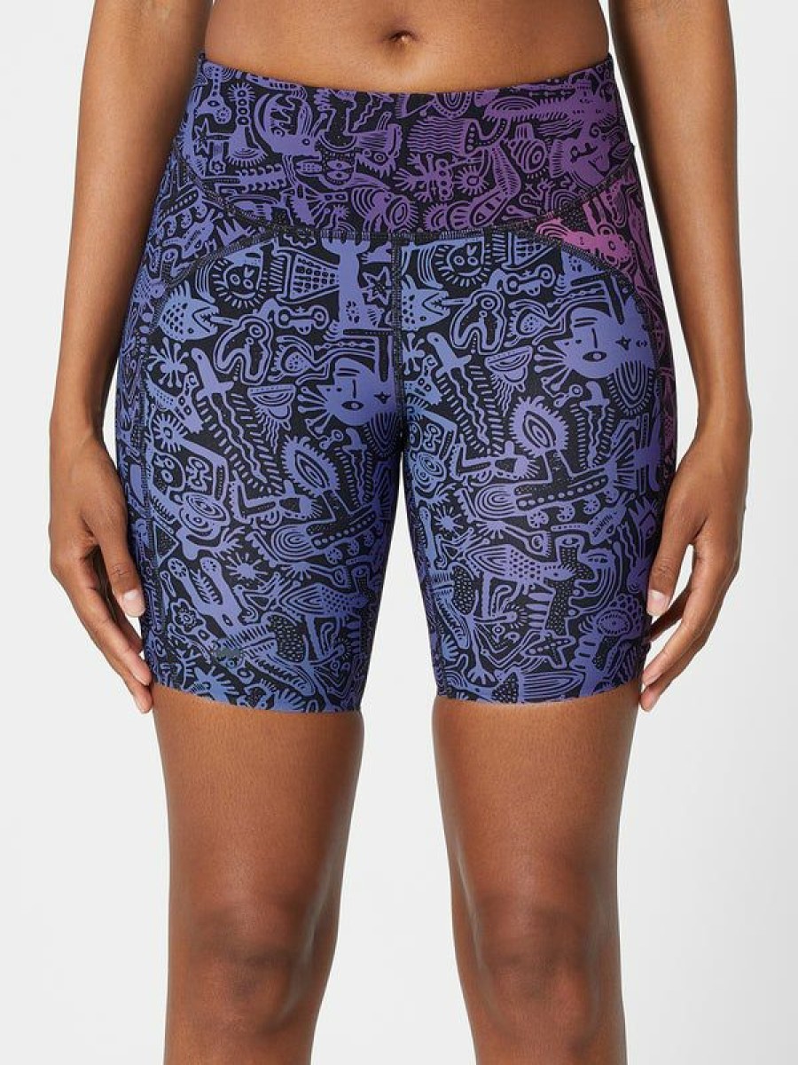 Shorts & Skirts * | Janji Women'S 7 Groundwork Pace Short Batik Puple Wholesale