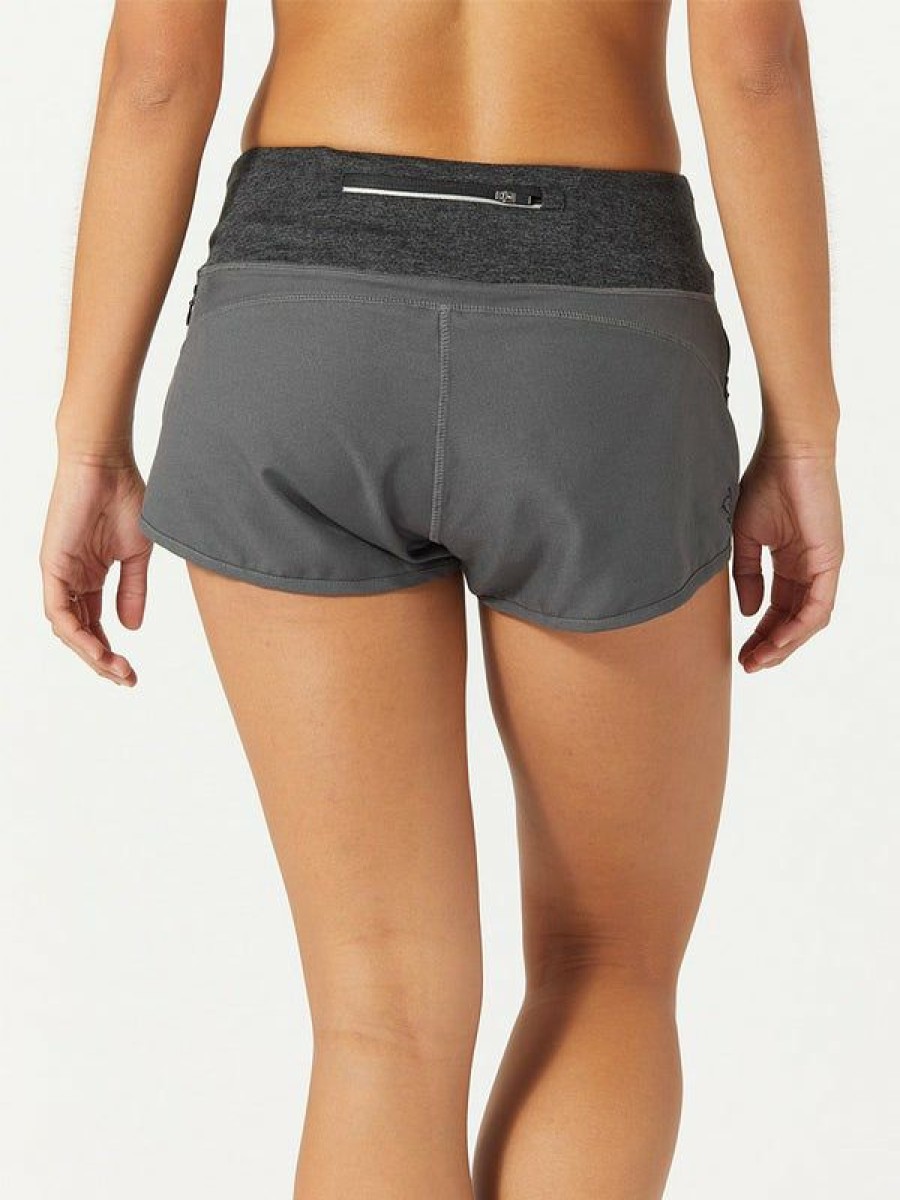 Shorts & Skirts * | Rabbit Women'S Pocket 4 Shorts Charcoal Best Sellers