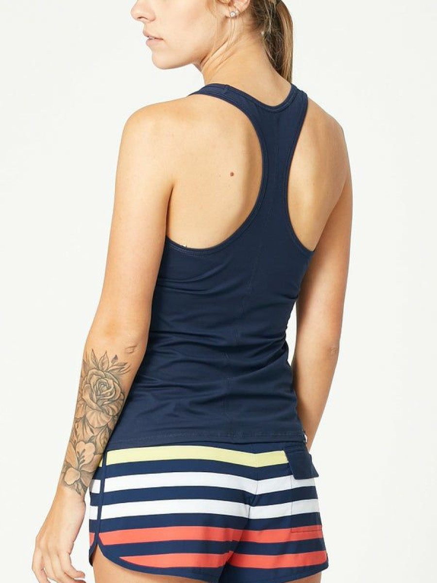 Tanks And Singlets * | Rabbit Women'S Lightning Tank Dress Blues Cheaper