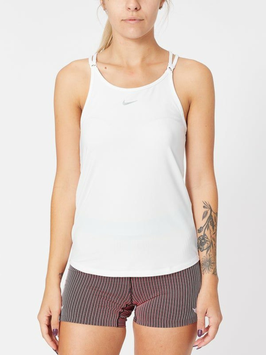 Tanks And Singlets * | Nike Women'S Fall Dri-Fit Slim One Luxe Strappy Tank Discount Store