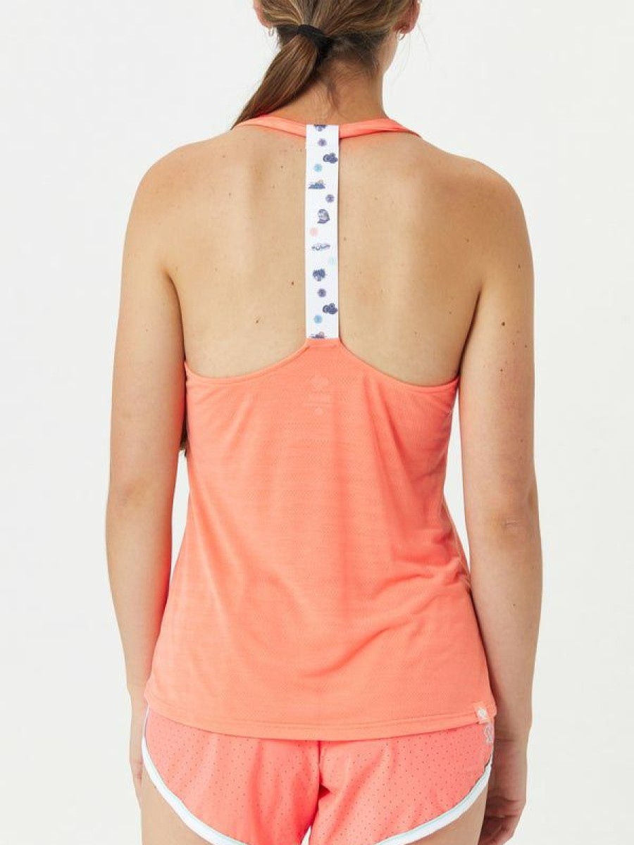 Tanks And Singlets * | Rabbit Women'S Rabbit Back Tank Coral Best Sellers